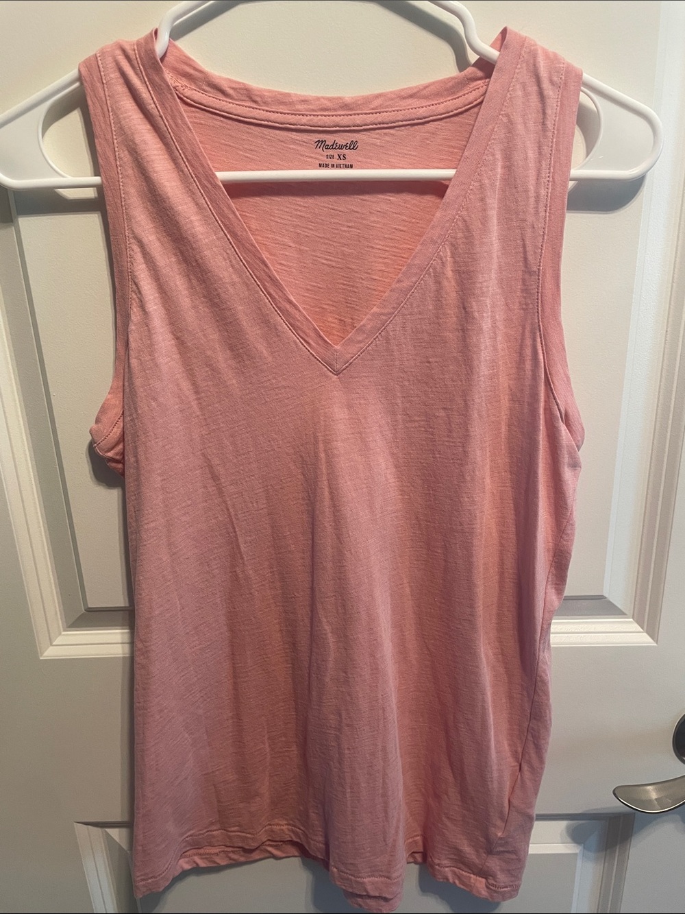 Madewell Dusty Pink V-Neck Tank Top